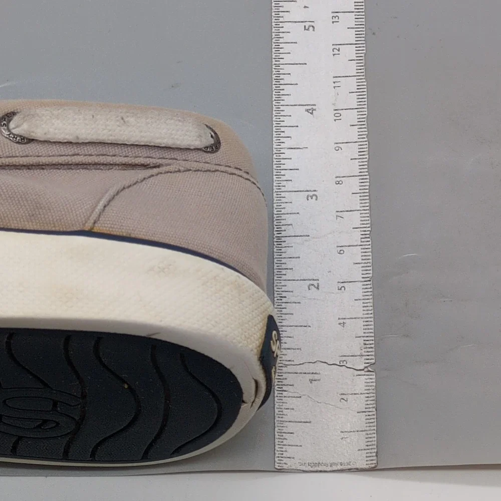 Sperry Loafers Womens‎ Pier Gray 9 Boat Shoes Canvas Casual Top Sider STS83191